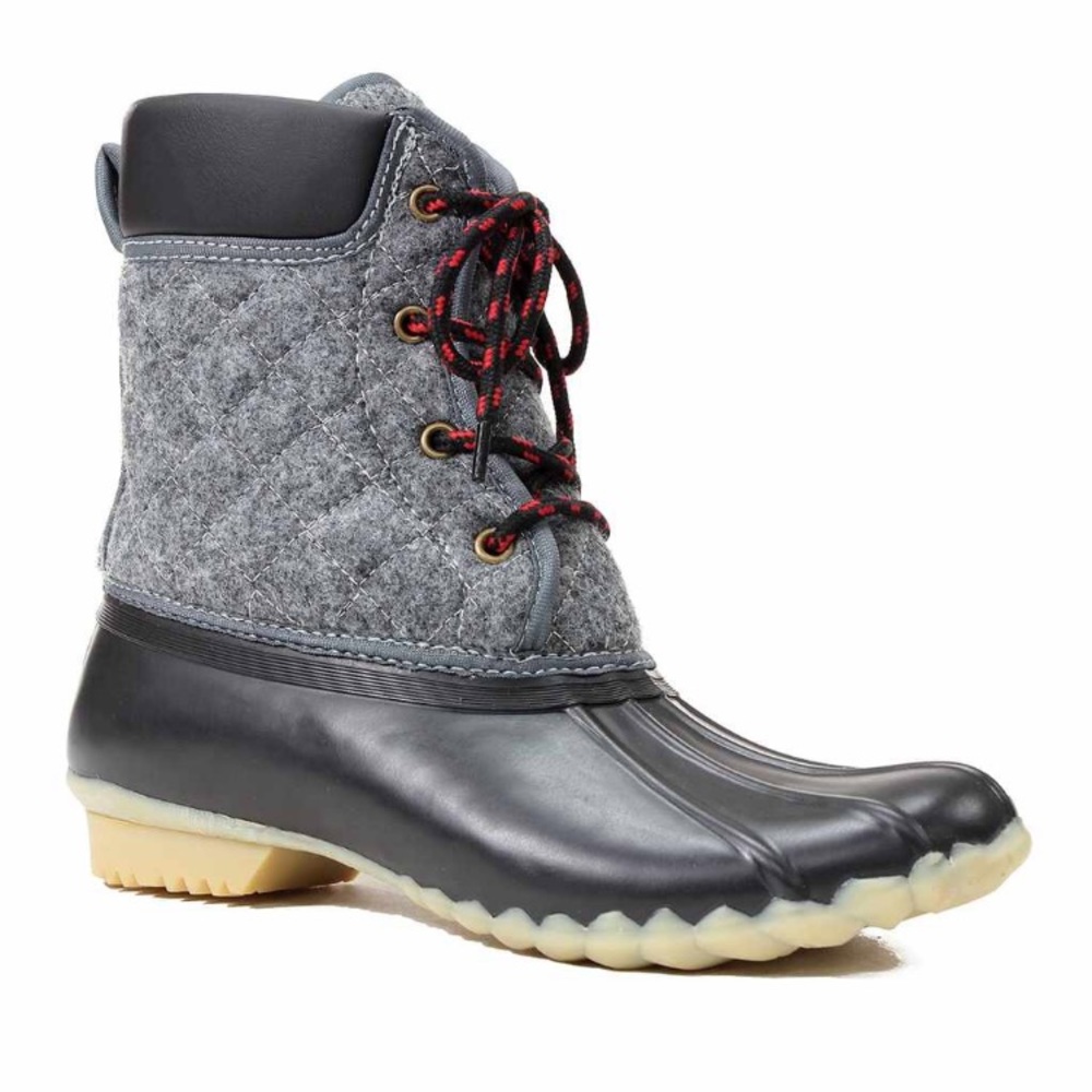 Quilted Rubber Duck Boots